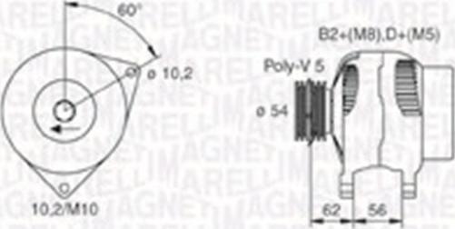 Magneti Marelli 063731748010 - Генератор vvparts.bg