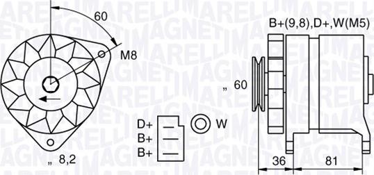 Magneti Marelli 063731227010 - Генератор vvparts.bg