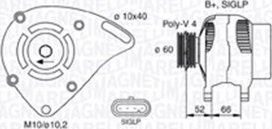 Magneti Marelli 063731253010 - Генератор vvparts.bg