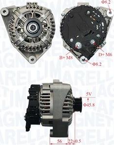 Magneti Marelli 063730845010 - Генератор vvparts.bg