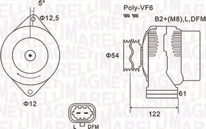 Magneti Marelli 063731994010 - Генератор vvparts.bg