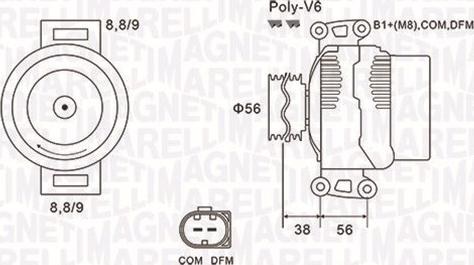 Magneti Marelli 063731996010 - Генератор vvparts.bg