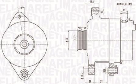 Magneti Marelli 063731949010 - Генератор vvparts.bg