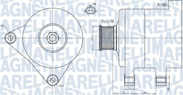 Magneti Marelli 063731945010 - Генератор vvparts.bg