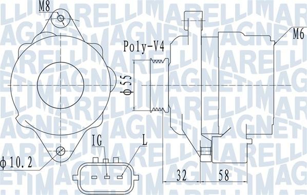 Magneti Marelli 063731943010 - Генератор vvparts.bg