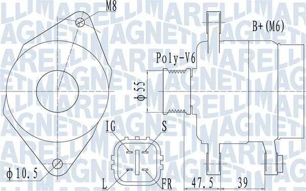 Magneti Marelli 063731942010 - Генератор vvparts.bg