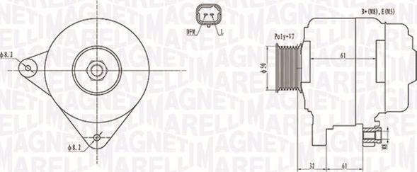 Magneti Marelli 063731959010 - Генератор vvparts.bg