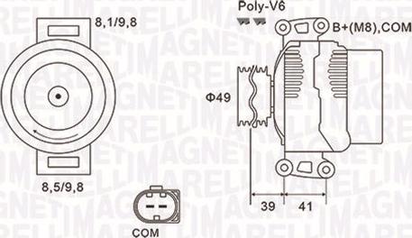 Magneti Marelli 063731953010 - Генератор vvparts.bg