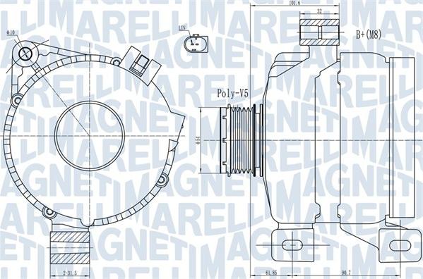 Magneti Marelli 063731968010 - Генератор vvparts.bg