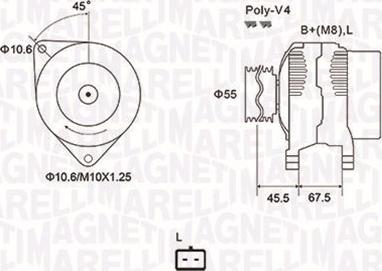 Magneti Marelli 063731963010 - Генератор vvparts.bg