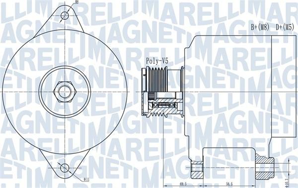 Magneti Marelli 063731909010 - Генератор vvparts.bg