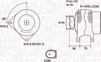 Magneti Marelli 063731904010 - Генератор vvparts.bg