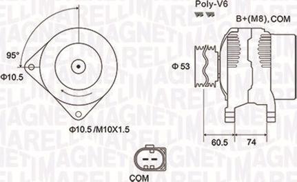 Magneti Marelli 063731905010 - Генератор vvparts.bg