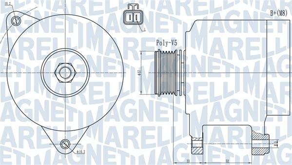 Magneti Marelli 063731906010 - Генератор vvparts.bg