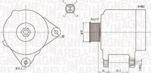 Magneti Marelli 063731907010 - Генератор vvparts.bg