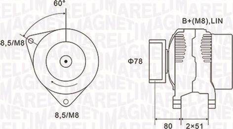 Magneti Marelli 063731919010 - Генератор vvparts.bg