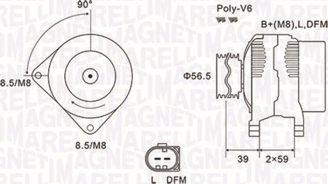 Magneti Marelli 063731911010 - Генератор vvparts.bg