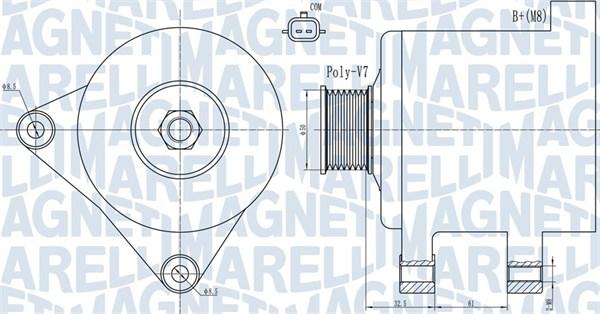 Magneti Marelli 063731918010 - Генератор vvparts.bg