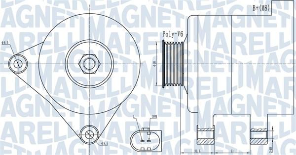 Magneti Marelli 063731985010 - Генератор vvparts.bg