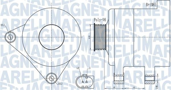 Magneti Marelli 063731986010 - Генератор vvparts.bg