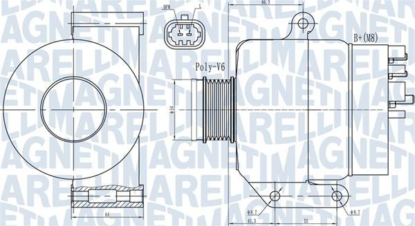 Magneti Marelli 063731987010 - Генератор vvparts.bg