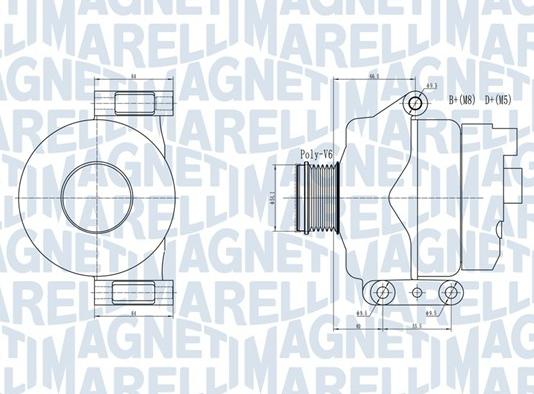 Magneti Marelli 063731934010 - Генератор vvparts.bg