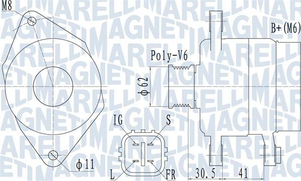 Magneti Marelli 063731930010 - Генератор vvparts.bg