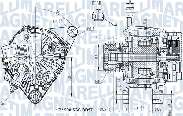 Magneti Marelli 063731938010 - Генератор vvparts.bg