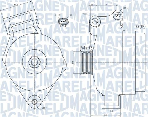 Magneti Marelli 063731925010 - Генератор vvparts.bg