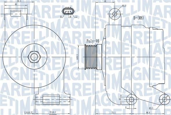 Magneti Marelli 063731926010 - Генератор vvparts.bg