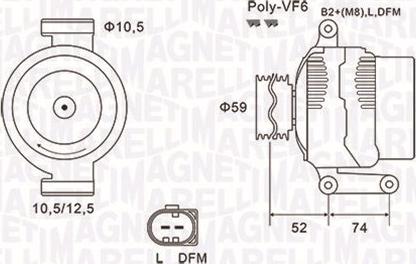 Magneti Marelli 063731928010 - Генератор vvparts.bg