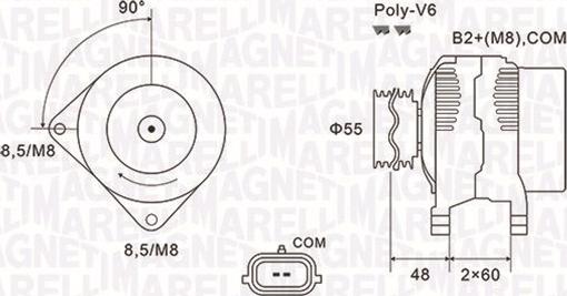 Magneti Marelli 063731974010 - Генератор vvparts.bg