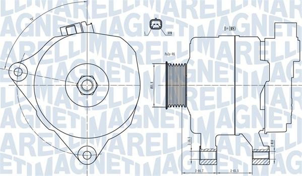 Magneti Marelli 063731499010 - Генератор vvparts.bg