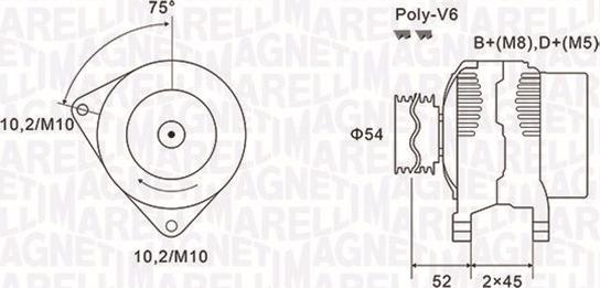 Magneti Marelli 063731496010 - Генератор vvparts.bg