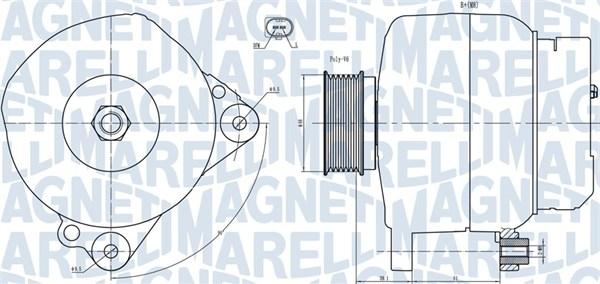 Magneti Marelli 063731445010 - Генератор vvparts.bg