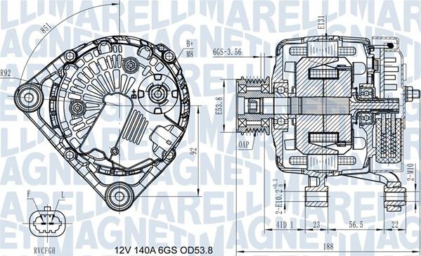 Magneti Marelli 063731406710 - Генератор vvparts.bg