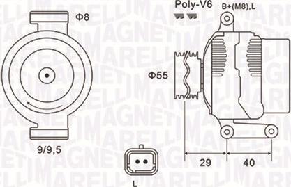 Magneti Marelli 063731484010 - Генератор vvparts.bg