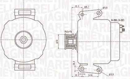 Magneti Marelli 063731481010 - Генератор vvparts.bg