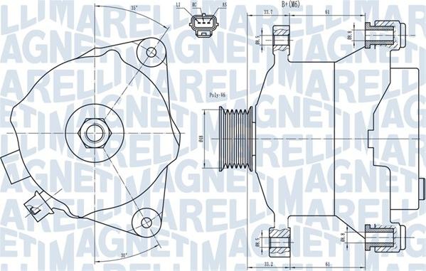 Magneti Marelli 063731483010 - Генератор vvparts.bg