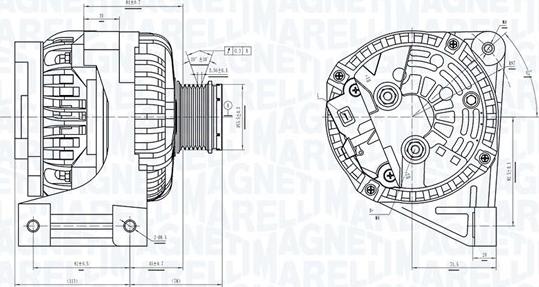 Magneti Marelli 063731439010 - Генератор vvparts.bg