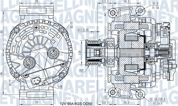 Magneti Marelli 063731439210 - Генератор vvparts.bg