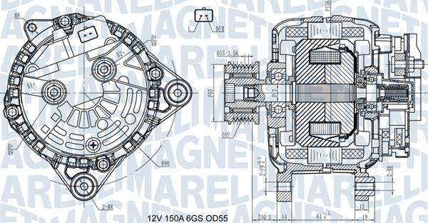 Magneti Marelli 063731435410 - Генератор vvparts.bg