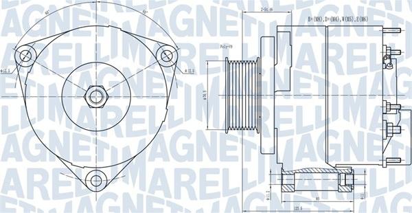 Magneti Marelli 063731593010 - Генератор vvparts.bg