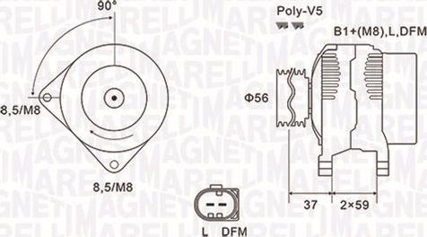 Magneti Marelli 063731541010 - Генератор vvparts.bg