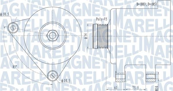 Magneti Marelli 063731559010 - Генератор vvparts.bg