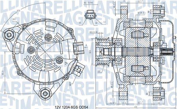 Magneti Marelli 063731557910 - Генератор vvparts.bg