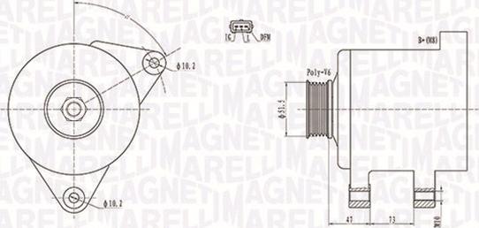 Magneti Marelli 063731569010 - Генератор vvparts.bg