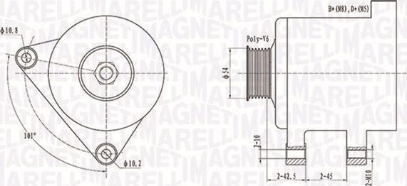 Magneti Marelli 063731509010 - Генератор vvparts.bg