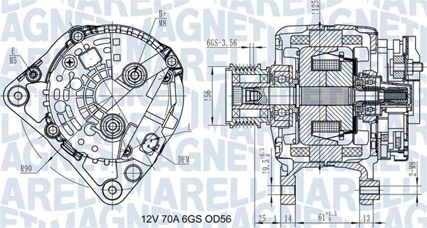 Magneti Marelli 063731502010 - Генератор vvparts.bg