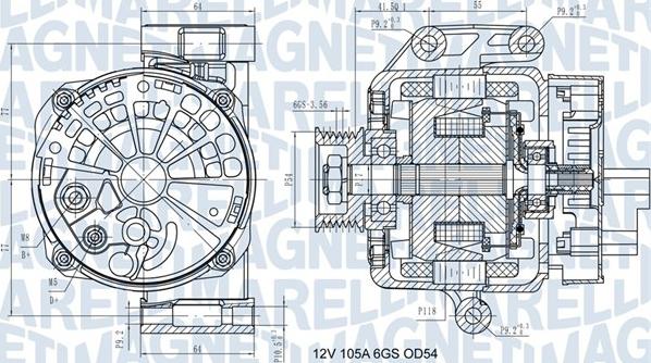 Magneti Marelli 063731585210 - Генератор vvparts.bg